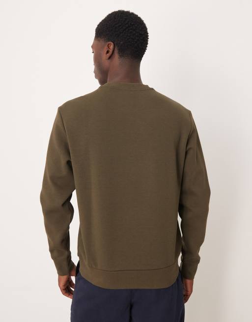 Mango cotton mix sweatshirt in dark green, 3 of 5