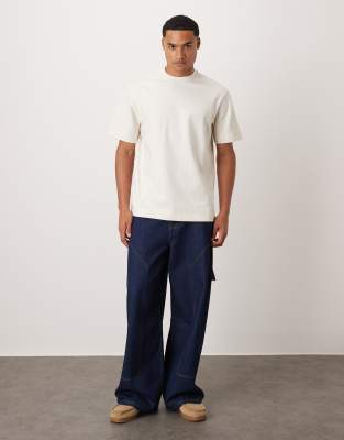 Mango Cotton Mix T-shirt In Neutral