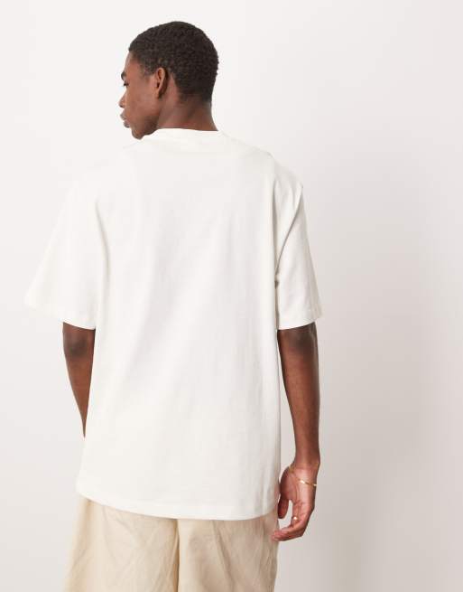 Mango cotton relaxed t-shirt in cream, 3 of 4
