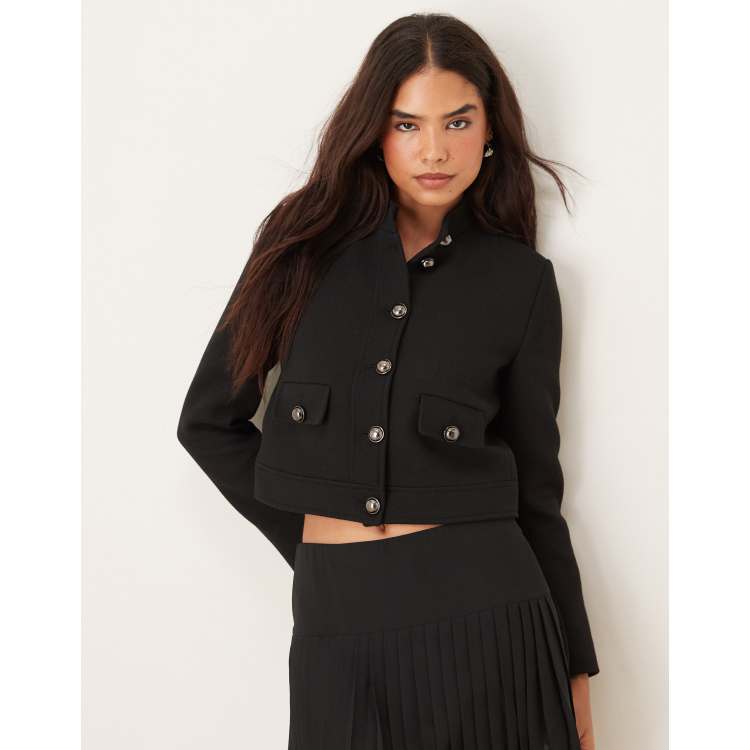 ASOS Mango cotton twill blazer – best affordable spring twill jacket for women 2026