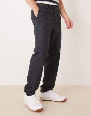 Mango Cotton Slim Fit Pants In Gray