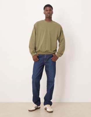 Mango Cotton Sweatshirt In Green