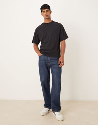 Mango Cotton T-shirt In Black
