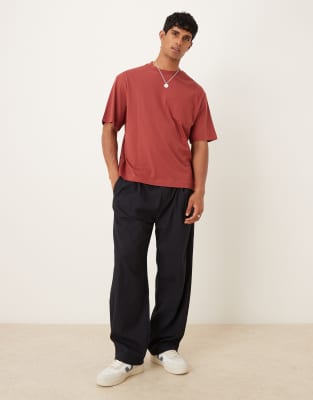 Mango Cotton T-shirt In Red