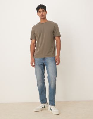 Mango Cotton T-shirt In Brown
