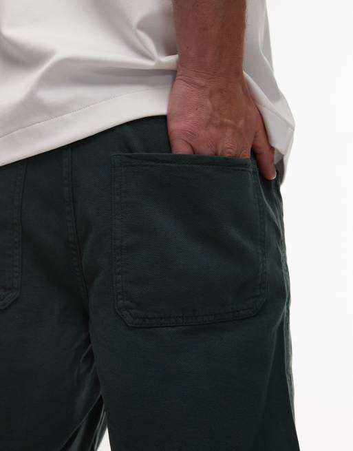 Mango cotton washed short in green, 4 of 5