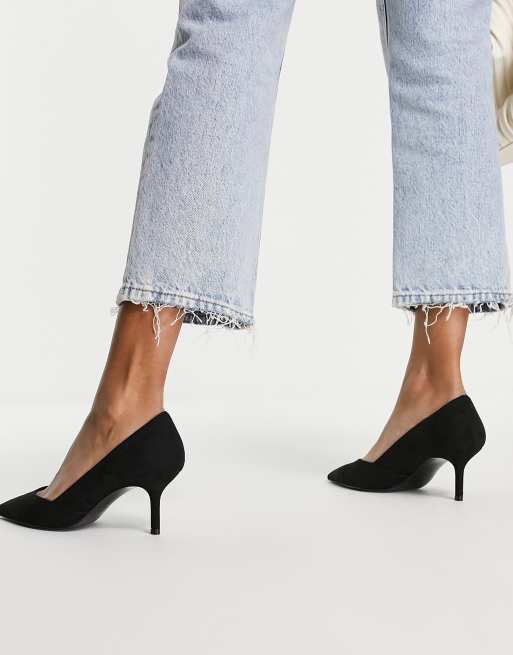 Mango court shoe in black