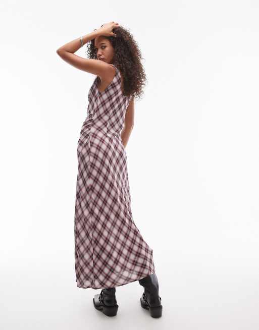 値下げMEDI MANY WAY DEAR CHECK SET UP DRESS High Square Neck Midi Dress– ASTR the Label