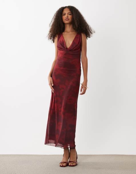 louie flowy wedding dress Red Flowy Salsa Dress – Mystic Closets main image 0