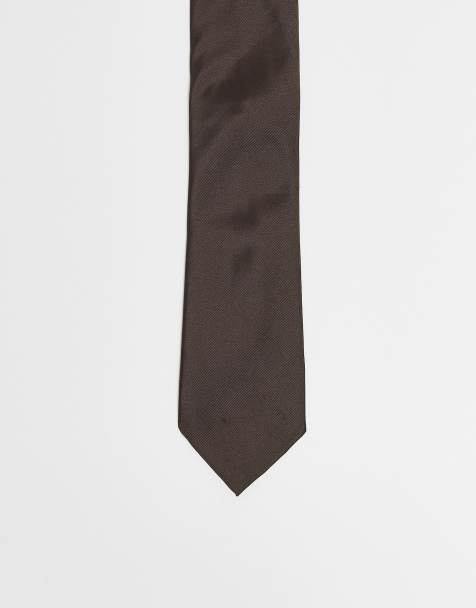 Mango - Cravatta marrone scuro - view 1