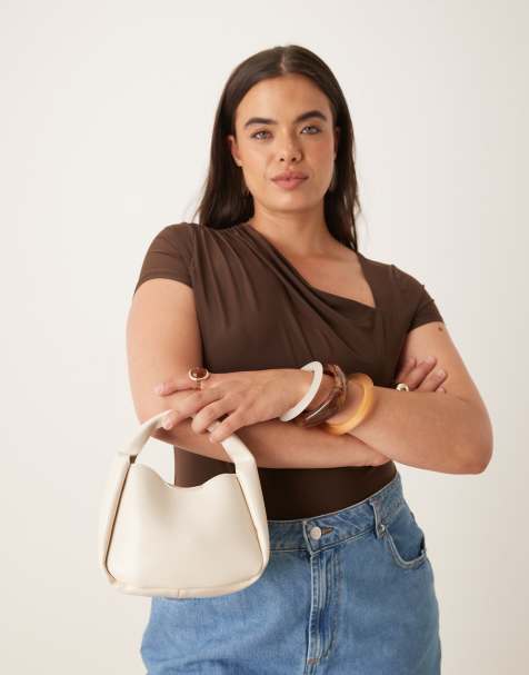 Mango - Cremehvid lille crossbody-taske - view 1