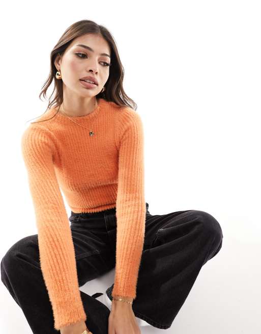 Mango 2025 orange jumper