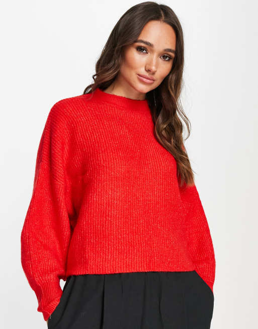 Mango hot sale red sweater