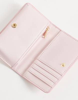 Mango Croc Effect Wallet In Pink