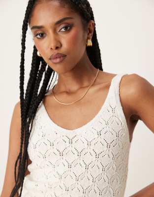 Mango Crochet Cami Top