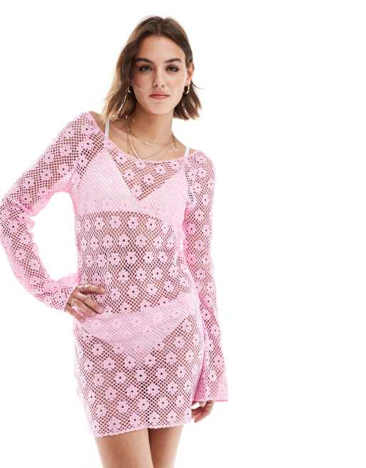 Lily crochet mini dress