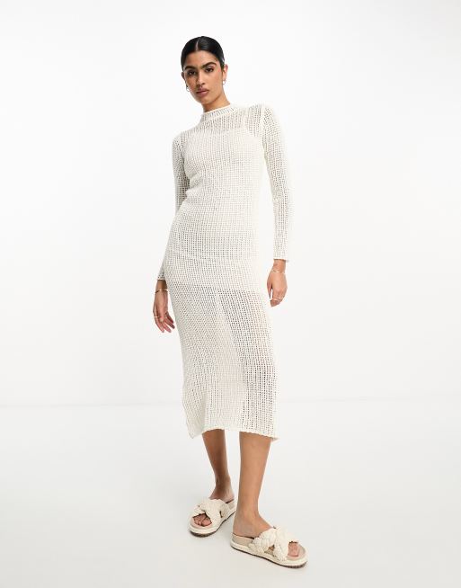 Mango store crochet dress