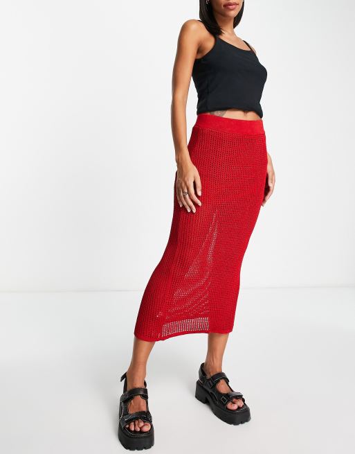 Crochet store midi skirt