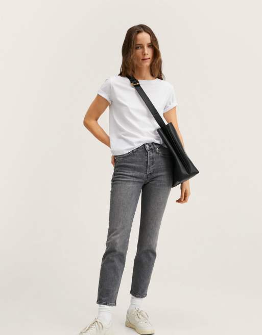 Mango jean hot sale cropped