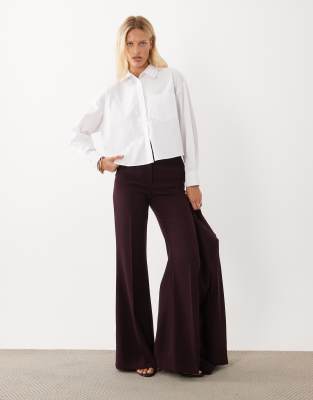 Mango Cropped Shirt In White