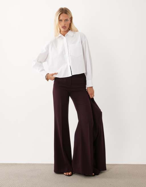 Mango cropped shirt in white, 2 of 4