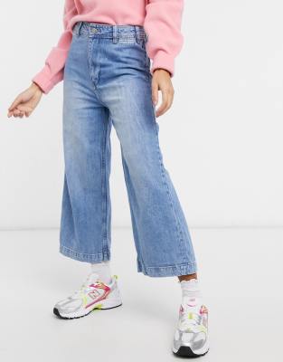 straight fit cropped jeans mango