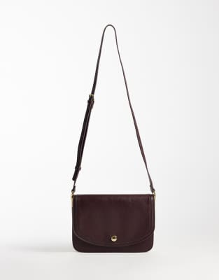 Mango Cross Body Bag In Burgundy