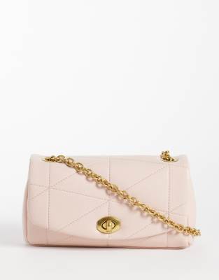 Mango Cross-body Bag With Chain Strap In Pink
