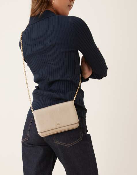 Mango - Crossbodytas in taupe - view 1
