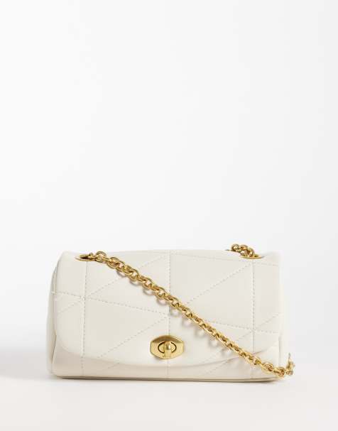 Mango crossbodytas met kettingriem in wit - view 1