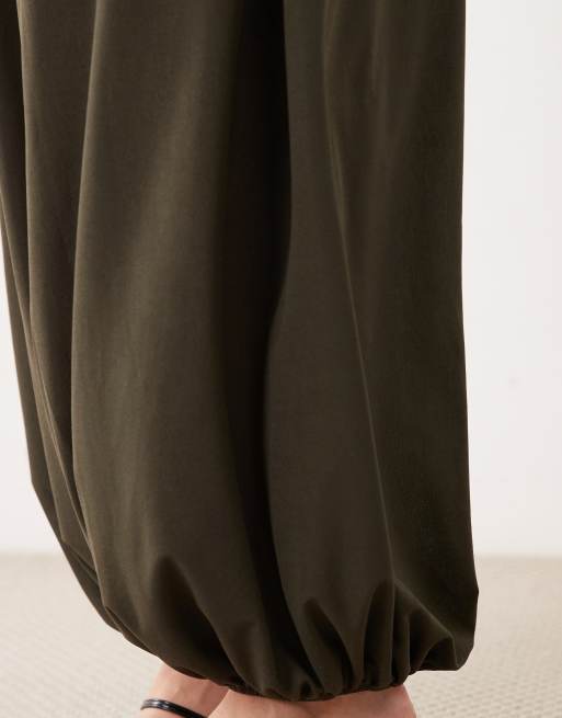 Mango cuffed pants in khaki, 4 of 5