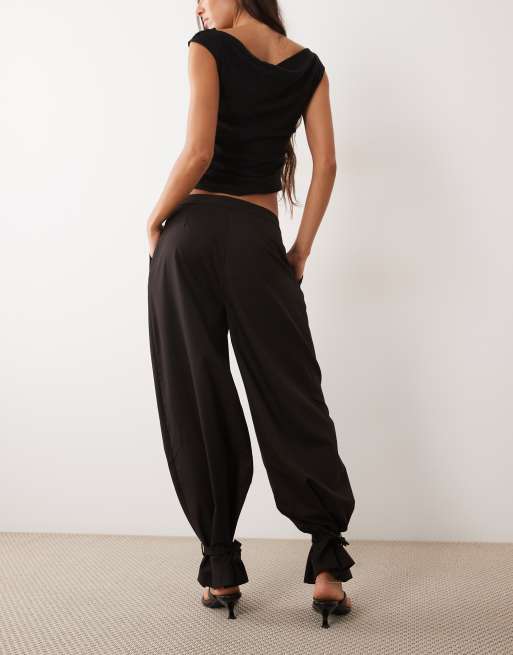 Mango cuffed trouser in dark chocolate , 5 of 5