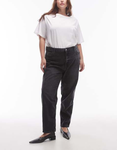 Mango Curve - 2000 - Mom jeans in zwart - view 1