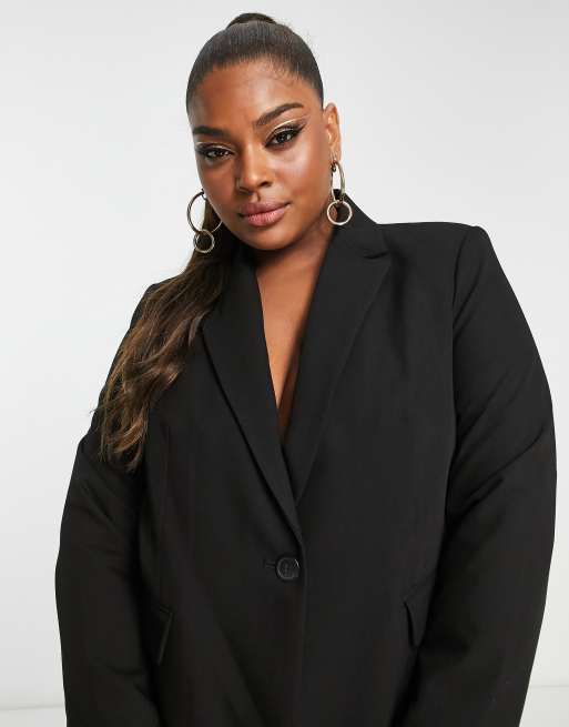 Mango blazer black store