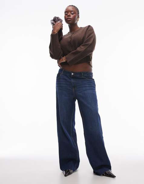 Mango Curve - Danila - Jeans blu scuro con fondo grezzo - view 1