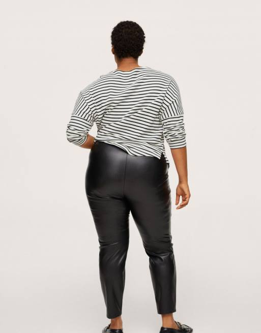 Size 4 leather on sale trousers