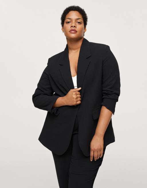 Mango hot sale oversized blazer