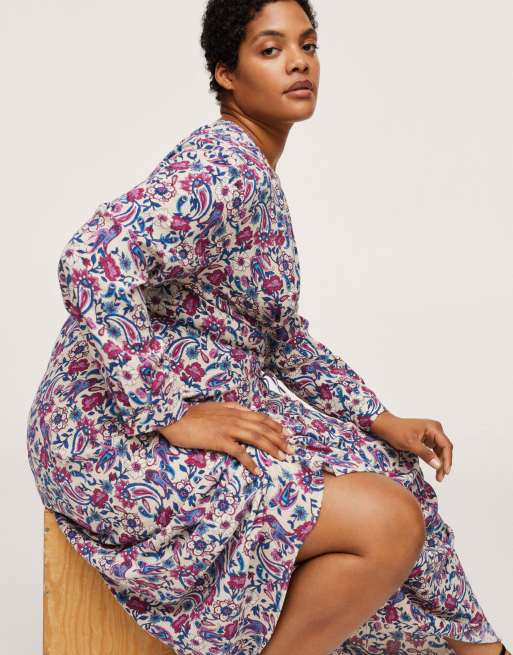 Robe imprimée mango sales