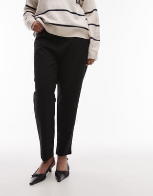 Mango Curve Slim Fit Leggings In Black