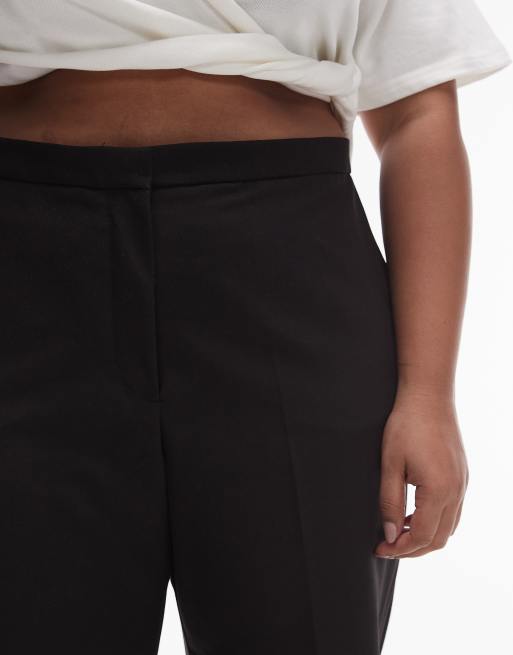 Mango curve suit slim trousers in black, 3 of 5