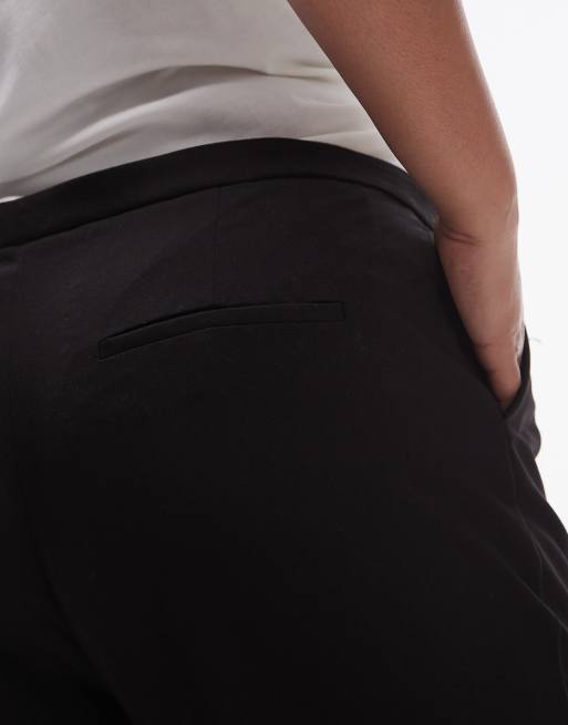 Mango curve suit slim trousers in black, 5 of 5