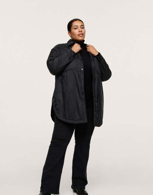 Mango Curve - Surchemise en nylon rembourré - Noir