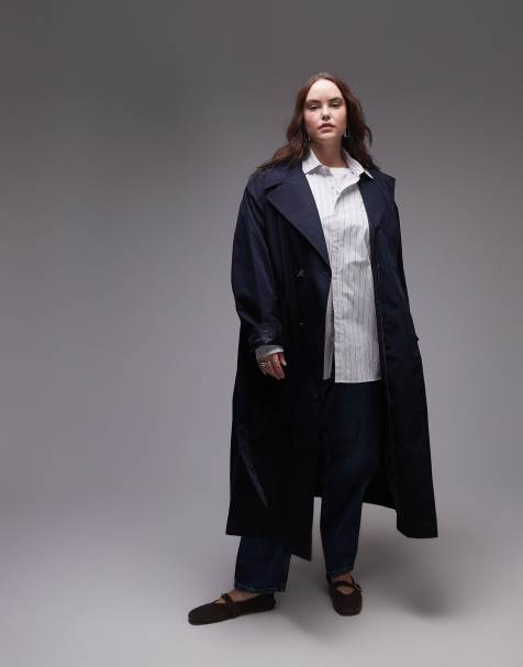 Mango Curve – Svart trenchcoat - view 1