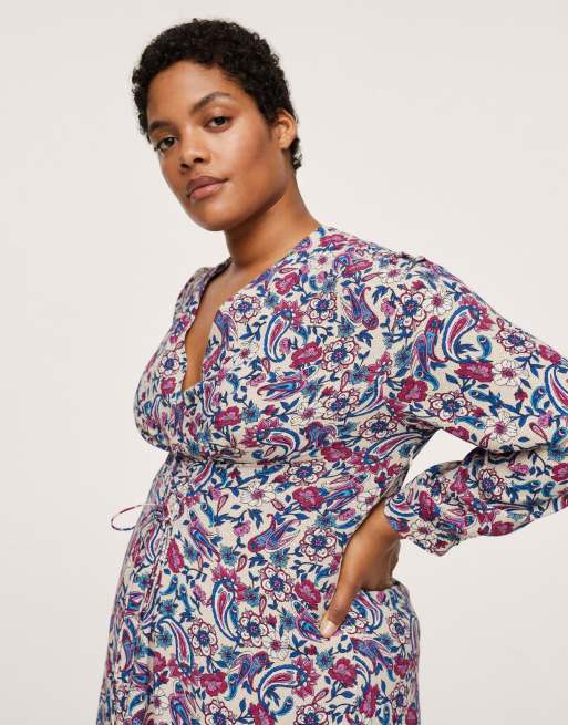 Mango floral vintage dress shop