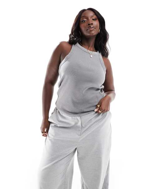 Mango curve washed vest in charcoal - view 1