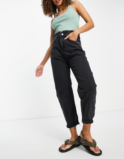 Mango – Czarne dopasowane jeansy