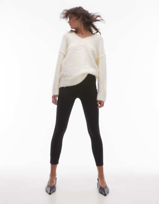 Mango – Czarne dopasowane legginsy