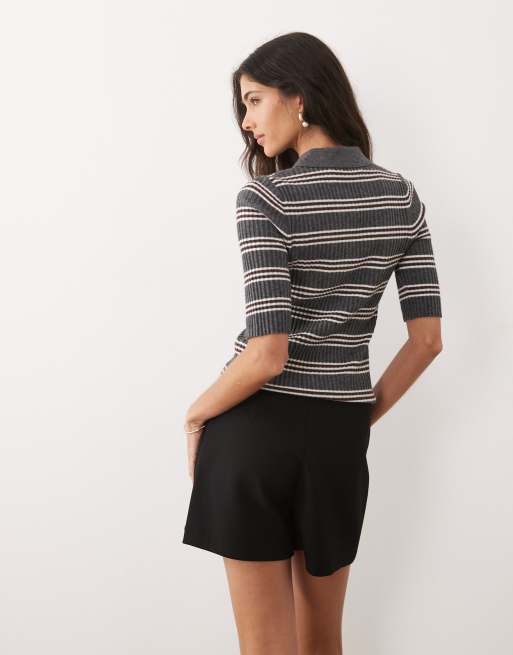 Mango – Czarne spódnicospodnie mini, 4 z 5