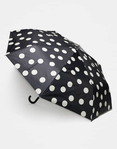 Mango – Czarny parasol w grochy - view 1