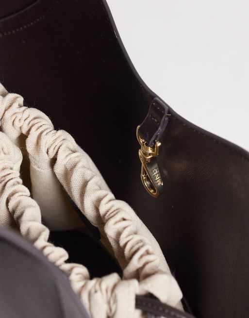 Mango – Czekoladowa mała torebka typu bucket, 4 z 4